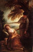 Haymaker and Sleeping Girl Thomas Gainsborough